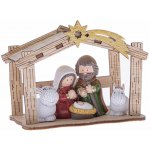 Dakls Betlém polyresin s dřevěným domkem SMM24006 7,2x9,5x6cm – Hledejceny.cz