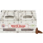 Shrinivas Satya Vonné kužely tekoucí dým White Musk 24 ks – Zboží Dáma