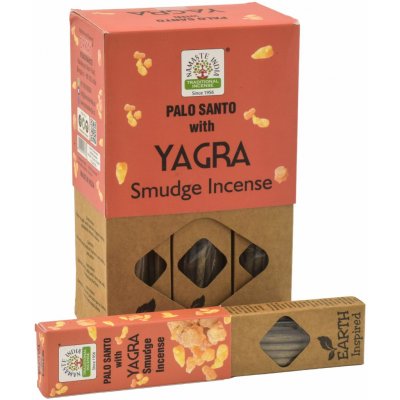 Sanu Babu Vonné tyčinky Palo Santo + Yagra Earth Inspired 23 cm 30 g – Zboží Dáma