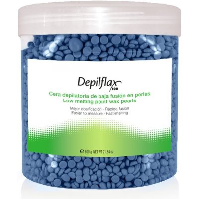 DEPILFLAX Tvrdý depilační vosk 600 g modrý