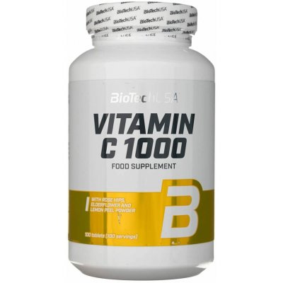 BioTech USA Vitamín C 1000 kapslí – Hledejceny.cz
