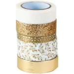 Heyda Dekorační páska papírová zlatá sada 5 ks – Zboží Dáma