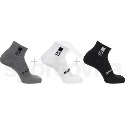 Salomon Everyday Ankle 3-Pack LC2086700 black/white med/grey melange – Sleviste.cz