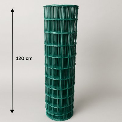 Svařované pletivo poplastované Metuje - zelené - výška 120 cm, oko 100*75 mm, role 25 m – Sleviste.cz
