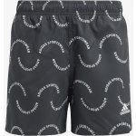 adidas Plavecké šortky Sportswear Wave Print CLX Kids bílá|černá – Zboží Dáma adidas Plavecké šortky Sportswear Wave Print CLX Kids bílá|černá – Zboží Dáma