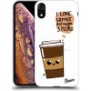 Pouzdro a kryt na mobilní telefon Apple Pouzdro Picasee silikonové Apple iPhone XR - Cute coffee čiré