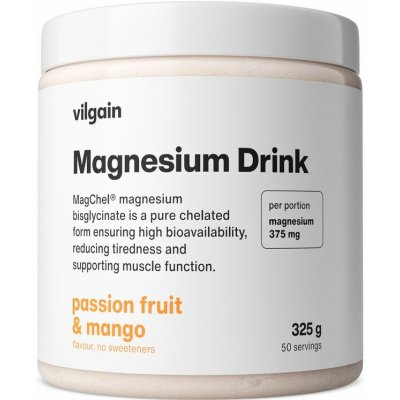 Vilgain Magnesium Drink mango a marakuja bez sladidel 325 g – Hledejceny.cz