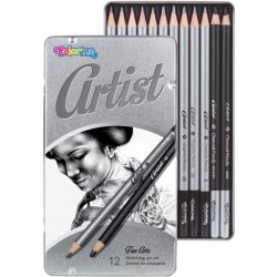 Colorino Artist Tužky grafitové v kovové krabičce 12 ks