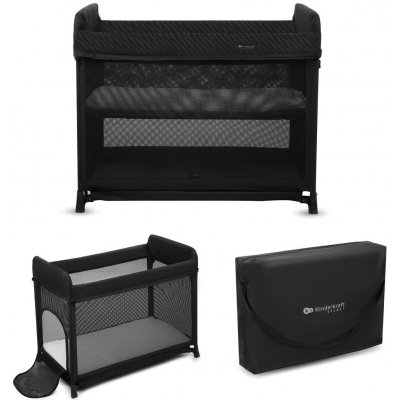 KINDERKRAFT SELECT Postieľka cestovná Moon Dream Black – Zboží Dáma