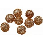 www.susenerostliny.cz drátěná koule 4 cm, oranžová, cena za 24 ks – Hledejceny.cz