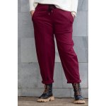 Teplákové kalhoty JOE Vínová – Zboží Dáma