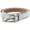 Pásek Penny Belts dámský kožený opasek 5 stříbrný metal