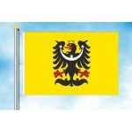 LIBEA, s.r.o. Slezská vlajka se znakem Rozměr: 80×120 cm, Uchycení: Karabiny na stožár – Hledejceny.cz