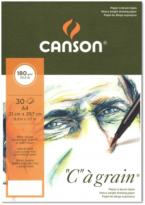Canson Grafický papír Cagrain blok lepený A5 180g 30 listů od 106 Kč -  Heureka.cz