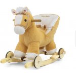 Milly Mally Houpací koník s melodií a kolečky světle hnědý – Zboží Dáma