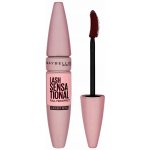 Maybelline Lash Sensational Mascara Burgundy Brown Prodlužující hnědá řasenka pro plné řasy 9,5 ml – Zbozi.Blesk.cz