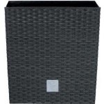 Prosperplast RATO LOW Květináč 20x20x20,2 cm ratan antracit – Sleviste.cz