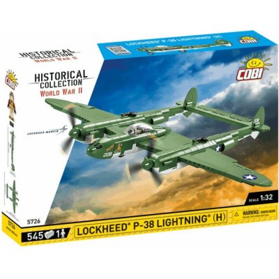 COBI 5726 World War II Americký stíhací-bombardovací letoun Lockheed P-38H Lightning – Zbozi.Blesk.cz