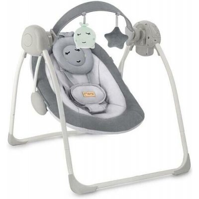 Houpací lehátko s melodiemi MoMi LISS šedé – Zboží Dáma