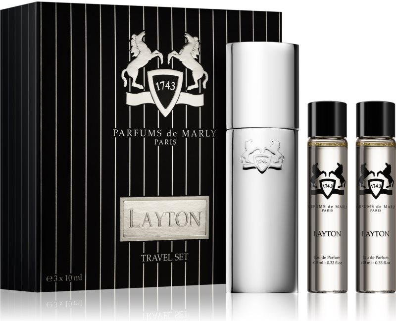 Parfums De Marly Layton parfém plnitelný 10 ml + parfém náplň 2 x 10 ml dárková sada