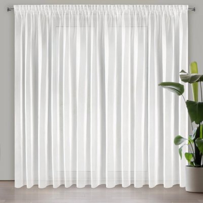 EUROFIRANY ZÁCLONA NA PÁSCE ESEL 400X250 CM BÍLÁ – Hledejceny.cz