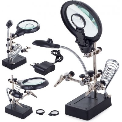 1Mcz držák, třetí ruka s lupou a LED osvětlením 45459 – Sleviste.cz