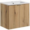 Koupelnový nábytek Comad Nova Oak NOVA OAK A 82-60-2D, umyvadlo Comad Dance White UM-2060RB DANCE 60-DP