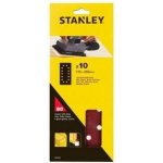 Stanley Brusné papíry pro vibrační brusku 115 x 280 mm děrované, P60, Black & Decker, AEG, Bosch, Skil, Metabo, 10 ks - ST-STA31020-XJ – Sleviste.cz