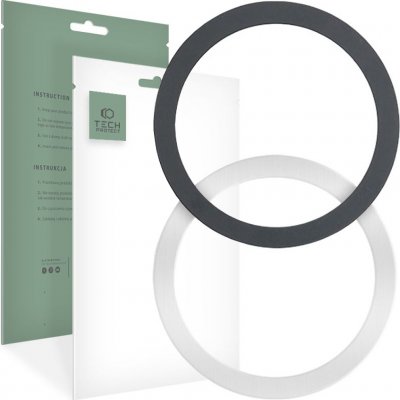 Pouzdro TECH-PROTECT MAGMAT MAGSAFE UNIVERSAL MAGNETIC RING černé & SILVER – Sleviste.cz