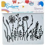 Creatissimo plastová šablona Design Květinová zahrada 12 x 15 cm – Zboží Mobilmania