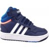 Dětské basketbalové boty adidas dětské basketbalové boty HOOPS MID 3.0 AC tmavě modrá / modrá / oranžová