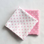 Knitva bavlněné šátky růžový puntík sada 2 kusů – Zboží Mobilmania