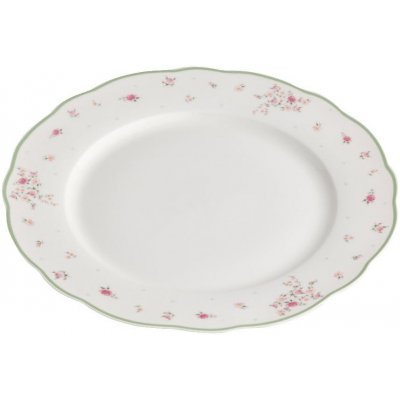 Brandani Bílý porcelánový servírovací talíř 34 cm Nonna Rosa