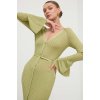 Dámské šaty Elisabetta Franchi zelená maxi AM61R41E2