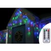 Vánoční osvětlení SPRINGOS LED krápníky 14,5m 300LED 8-funkcí ovladač IP44 multicolor