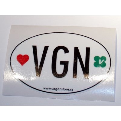 VGN (vegan) samolepka - 9cm – Zboží Živě