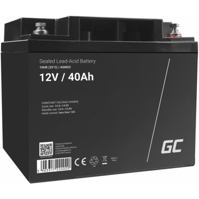 Green Cell 12V 40Ah AGM22 – Zboží Mobilmania