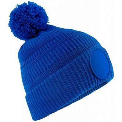 Beechfield Unisex beanie s klubovou nášivkou pro potisk Modrá výrazná CB530R – Hledejceny.cz