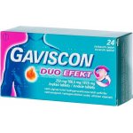 GAVISCON DUO EFEKT POR 250MG/106,5MG/187,5MG TBL MND 24 – Hledejceny.cz