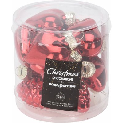 H&L Sada 24ks vánočních ozdob koule 2,5cm zlatá – Zboží Dáma