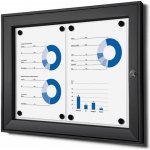 Jansen Display vnitřní uzamykatelná vitrína základní 2 x A4 – Zboží Živě