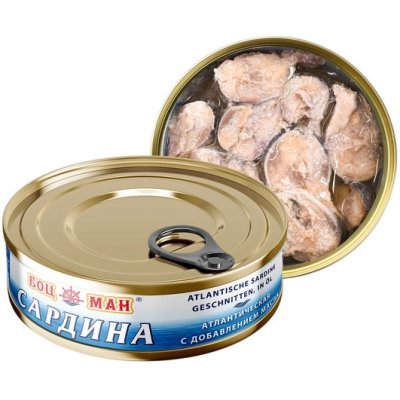 Bocman Atlantická sardina v oleji 240 g – Hledejceny.cz