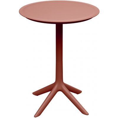 Lazy Momo Výsoký kulatý barový stolek RIMO 570x570x745 mm Pálená cihla – Hledejceny.cz
