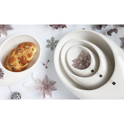 by inspire Mísa Bean bílá S,M,L sada 3 ks – Hledejceny.cz
