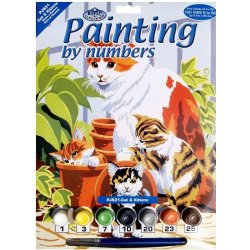 Malování podle čísel Kočky