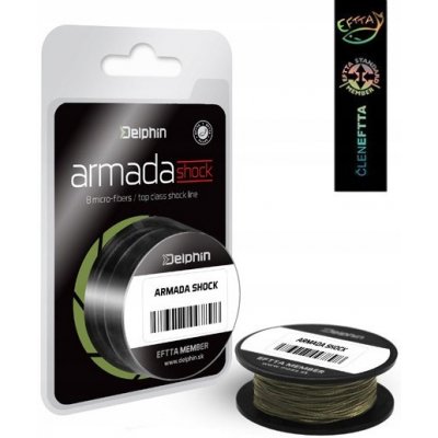 Delphin FIN ARMADA SHOCK zelená 20m 0,18mm 40lb – Zboží Dáma