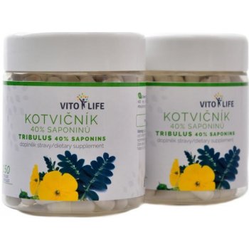 Vito Life Kotvičník zemní 40% saponinů 2 x 150 kapslí