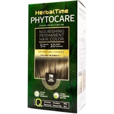 Herbal Time Phytocare barva na vlasy natural Vegan 7N tmavá blond