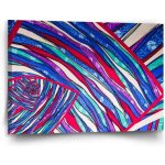 Sablio Obraz Pruhovaný motiv 2 - 90x60 cm – Hledejceny.cz