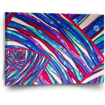 Sablio Obraz Pruhovaný motiv 2 - 90x60 cm – Hledejceny.cz